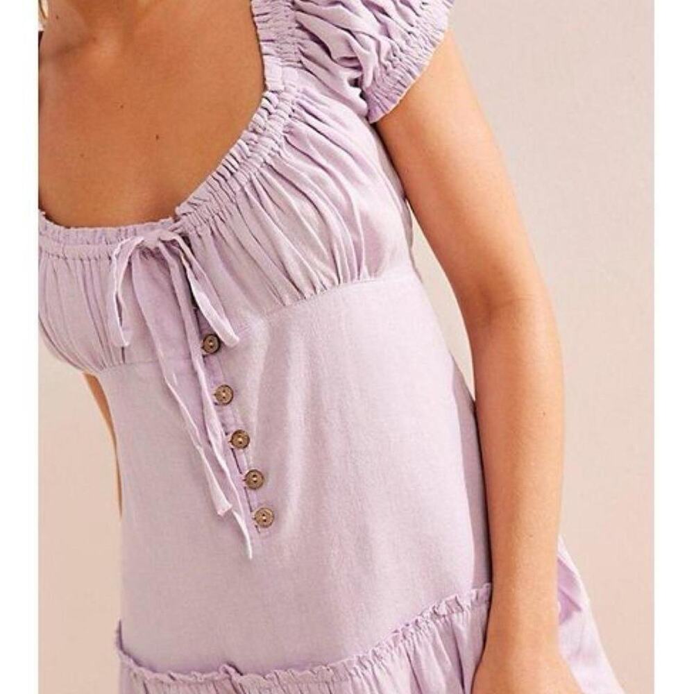 Free people lavender mini dress